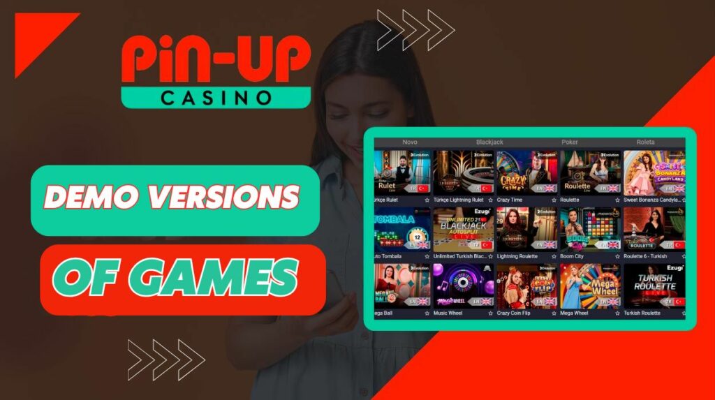 Pin-Up Casino India demo versions of games